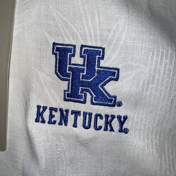 Kentucky Wildcats Tommy Bahama Men 100% Silk Coconut Matchup Camp Shirt Sz M NEW - Picture 3 of 13